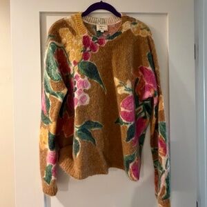 Sezane Floral Sweater